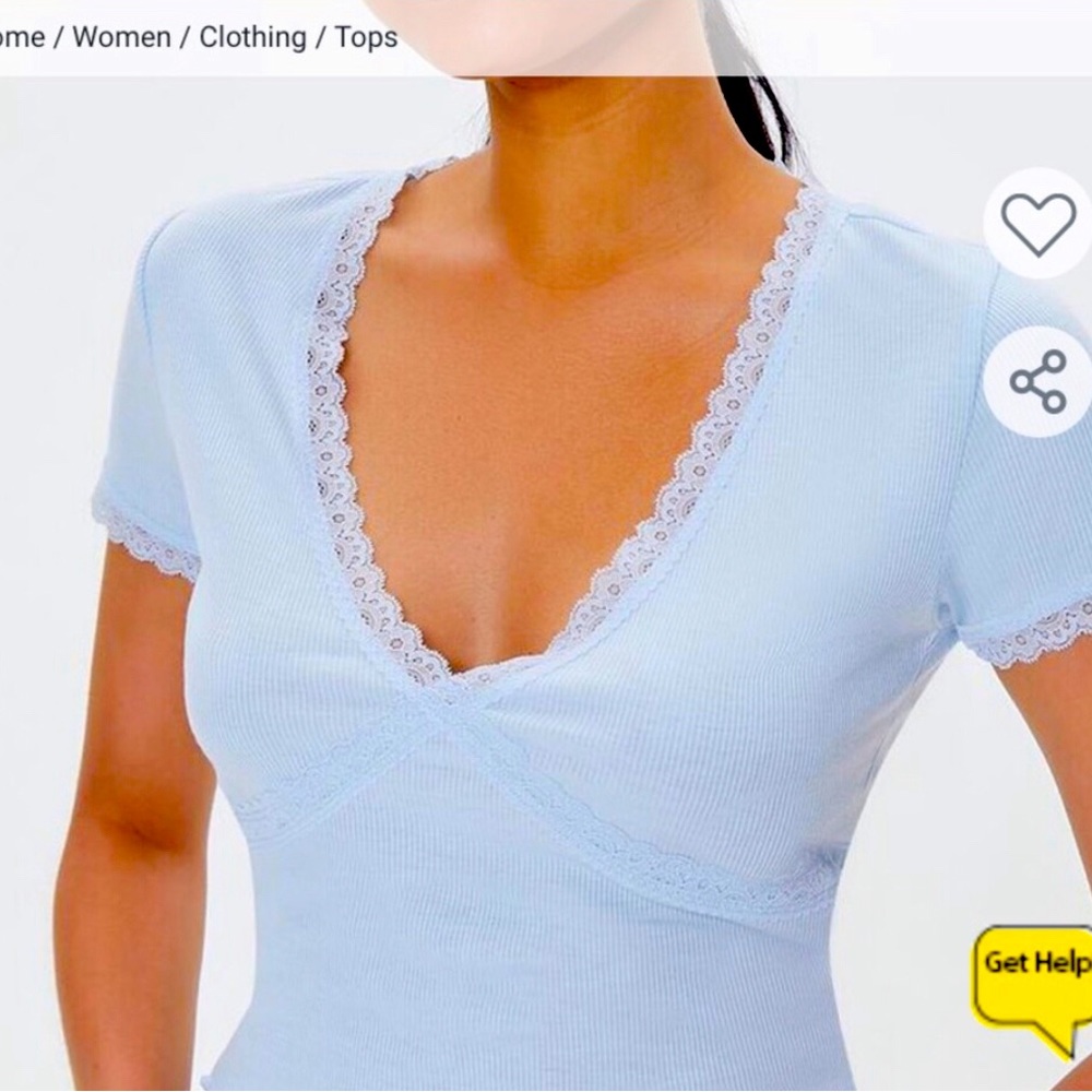 Baby Blue crop top